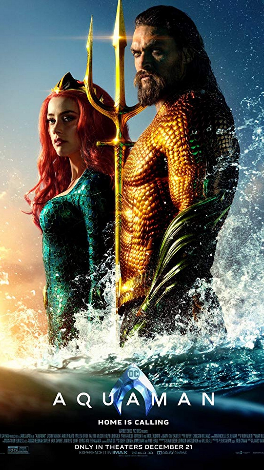 Aquaman Poster HD with resolution 1080x1920 pixel. You can make this wallpaper for your Mac or Windows Desktop Background, iPhone, Android or Tablet and another Smartphone device
