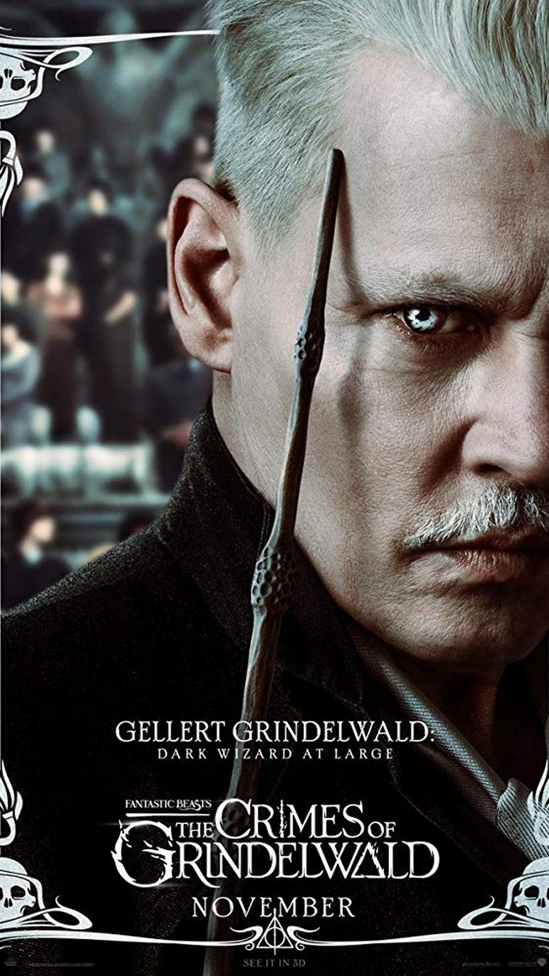 Fantastic Beasts The Crimes of Grindelwald 2018 Poster HD with resolution 1080x1920 pixel. You can make this wallpaper for your Mac or Windows Desktop Background, iPhone, Android or Tablet and another Smartphone device