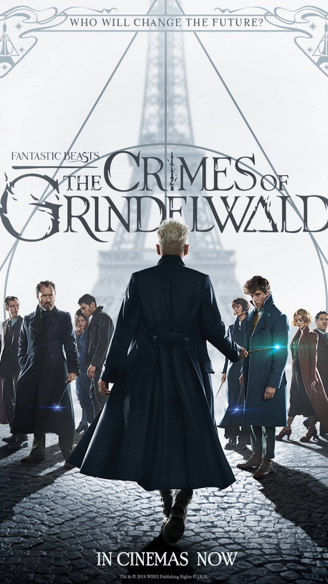 Fantastic Beasts The Crimes of Grindelwald Poster Movie with resolution 1080x1920 pixel. You can make this wallpaper for your Mac or Windows Desktop Background, iPhone, Android or Tablet and another Smartphone device