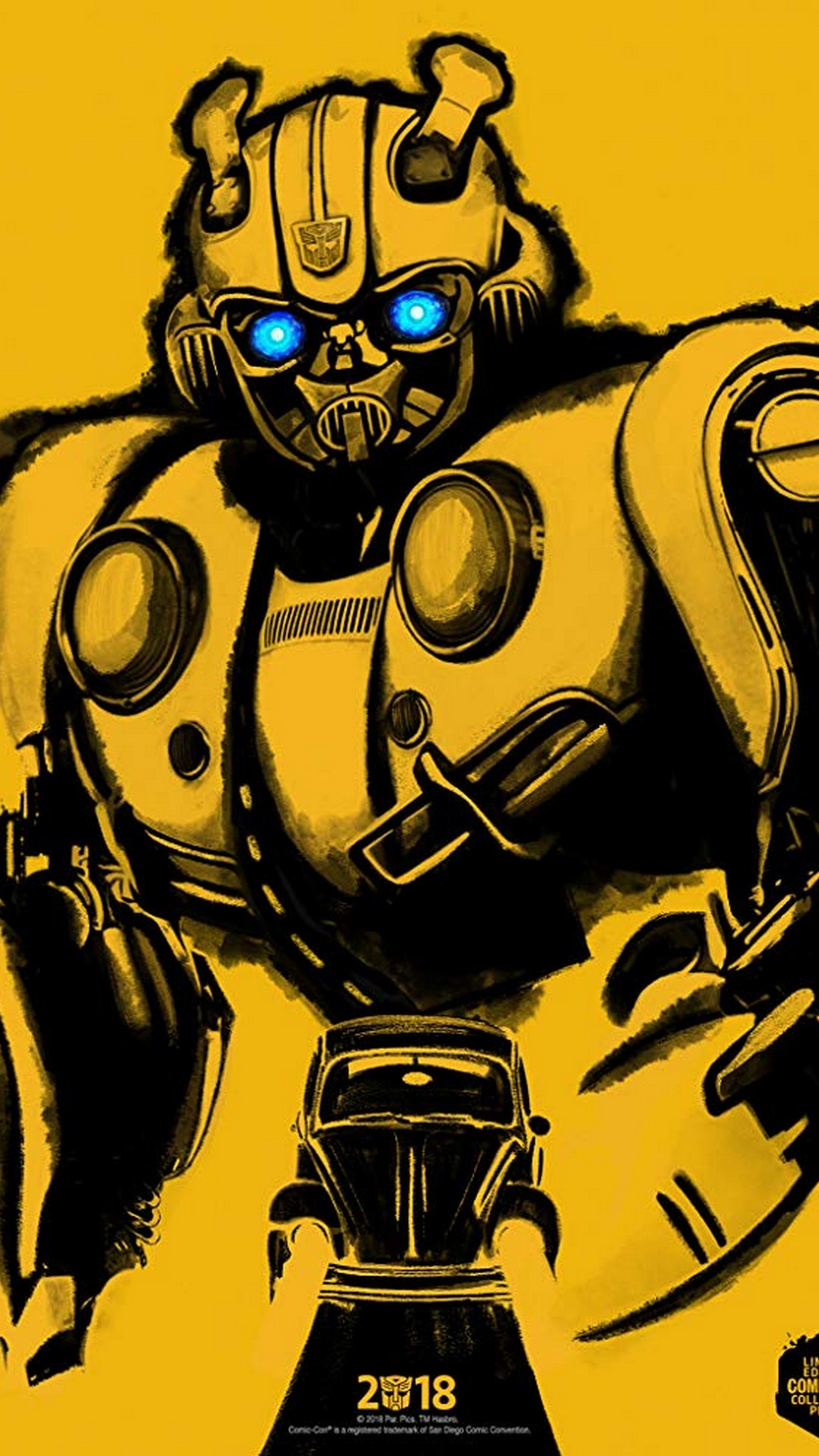 Mobile Wallpaper Bumblebee with resolution 1080x1920 pixel. You can make this wallpaper for your Mac or Windows Desktop Background, iPhone, Android or Tablet and another Smartphone device