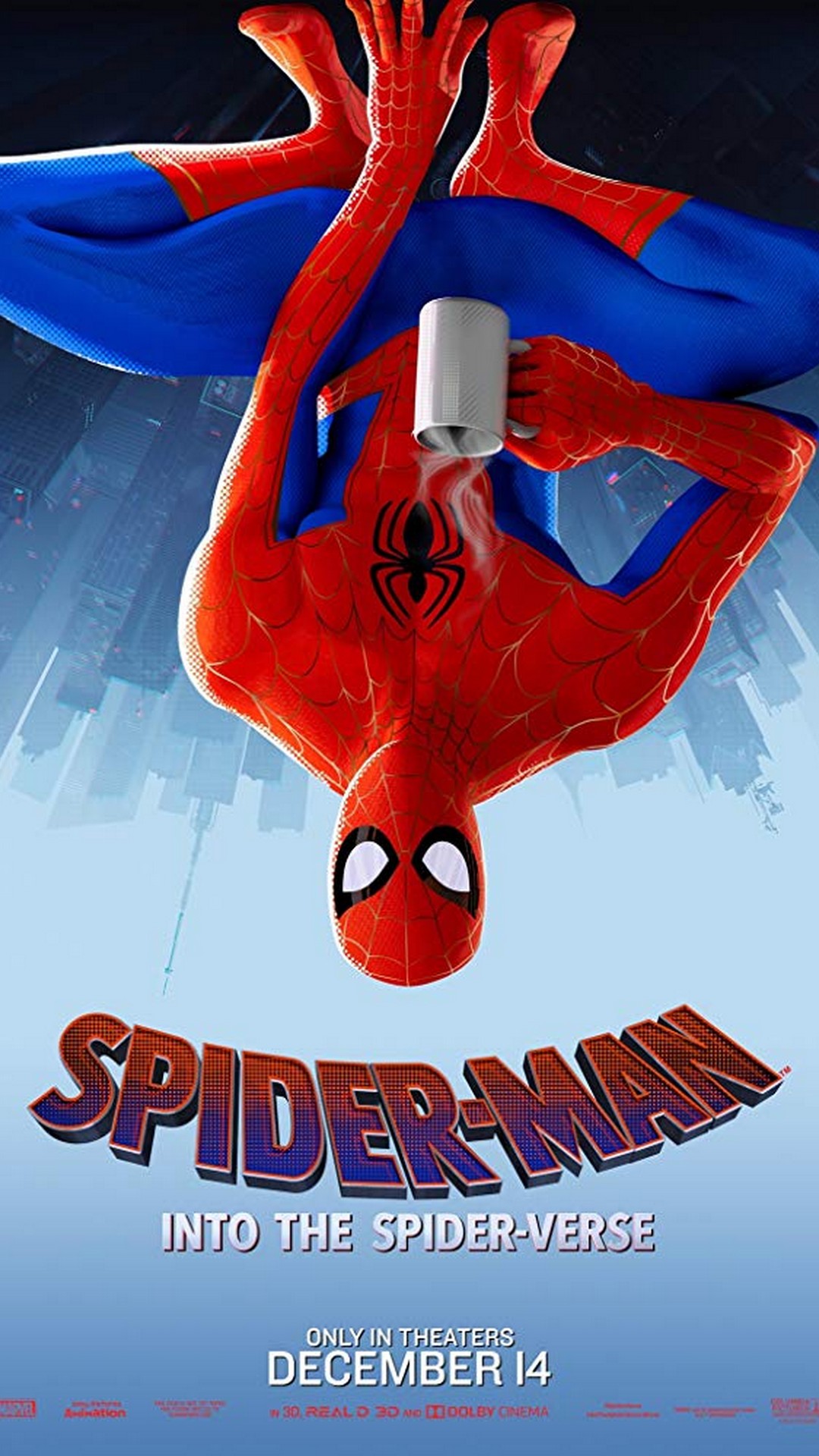 Spider-Man Into the Spider-Verse 2018 Poster Movie With Resolution 1080X1920 pixel. You can make this wallpaper for your Mac or Windows Desktop Background, iPhone, Android or Tablet and another Smartphone device for free