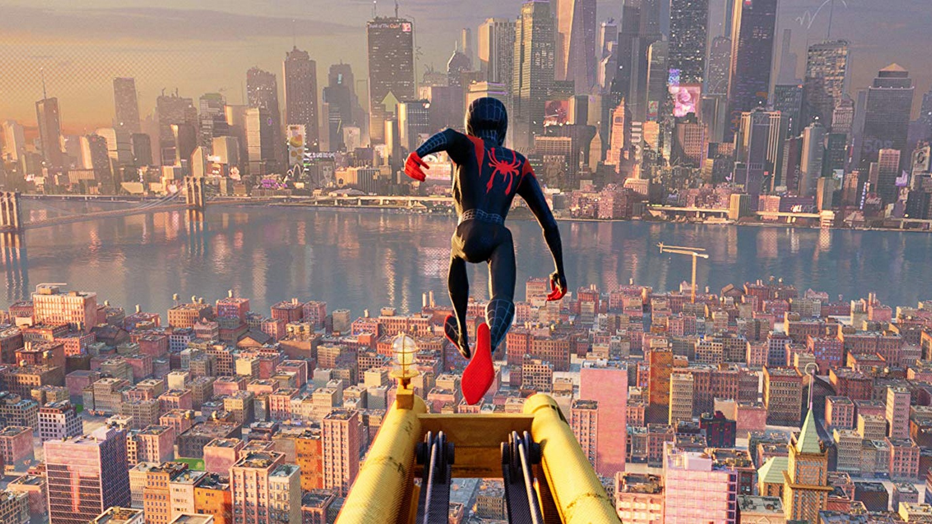 Spider-Man Into the Spider-Verse 2018 Wallpaper HD with resolution 1920x1080 pixel. You can make this wallpaper for your Mac or Windows Desktop Background, iPhone, Android or Tablet and another Smartphone device
