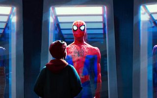 Spider-Man Into the Spider-Verse Poster Wallpaper With Resolution 1920X1080 pixel. You can make this wallpaper for your Mac or Windows Desktop Background, iPhone, Android or Tablet and another Smartphone device for free