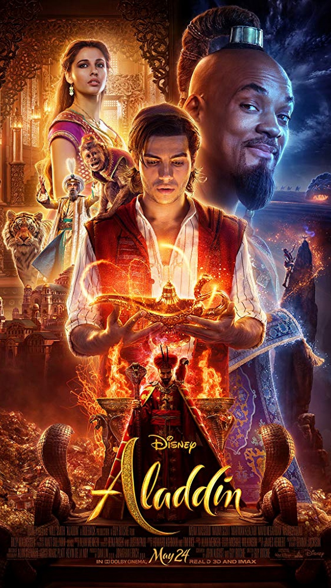 Aladdin 2019 Poster HD with high-resolution 1080x1920 pixel. You can use this poster wallpaper for your Desktop Computers, Mac Screensavers, Windows Backgrounds, iPhone Wallpapers, Tablet or Android Lock screen and another Mobile device