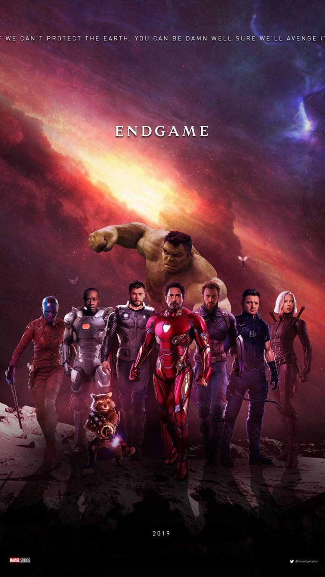 Avengers Endgame 2019 Poster Movie with high-resolution 1080x1920 pixel. You can use this poster wallpaper for your Desktop Computers, Mac Screensavers, Windows Backgrounds, iPhone Wallpapers, Tablet or Android Lock screen and another Mobile device