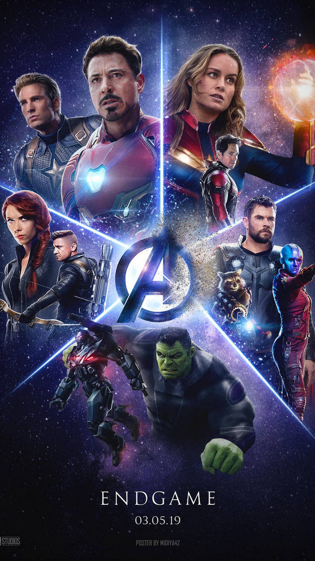 Avengers Endgame Poster with high-resolution 1080x1920 pixel. You can use this poster wallpaper for your Desktop Computers, Mac Screensavers, Windows Backgrounds, iPhone Wallpapers, Tablet or Android Lock screen and another Mobile device