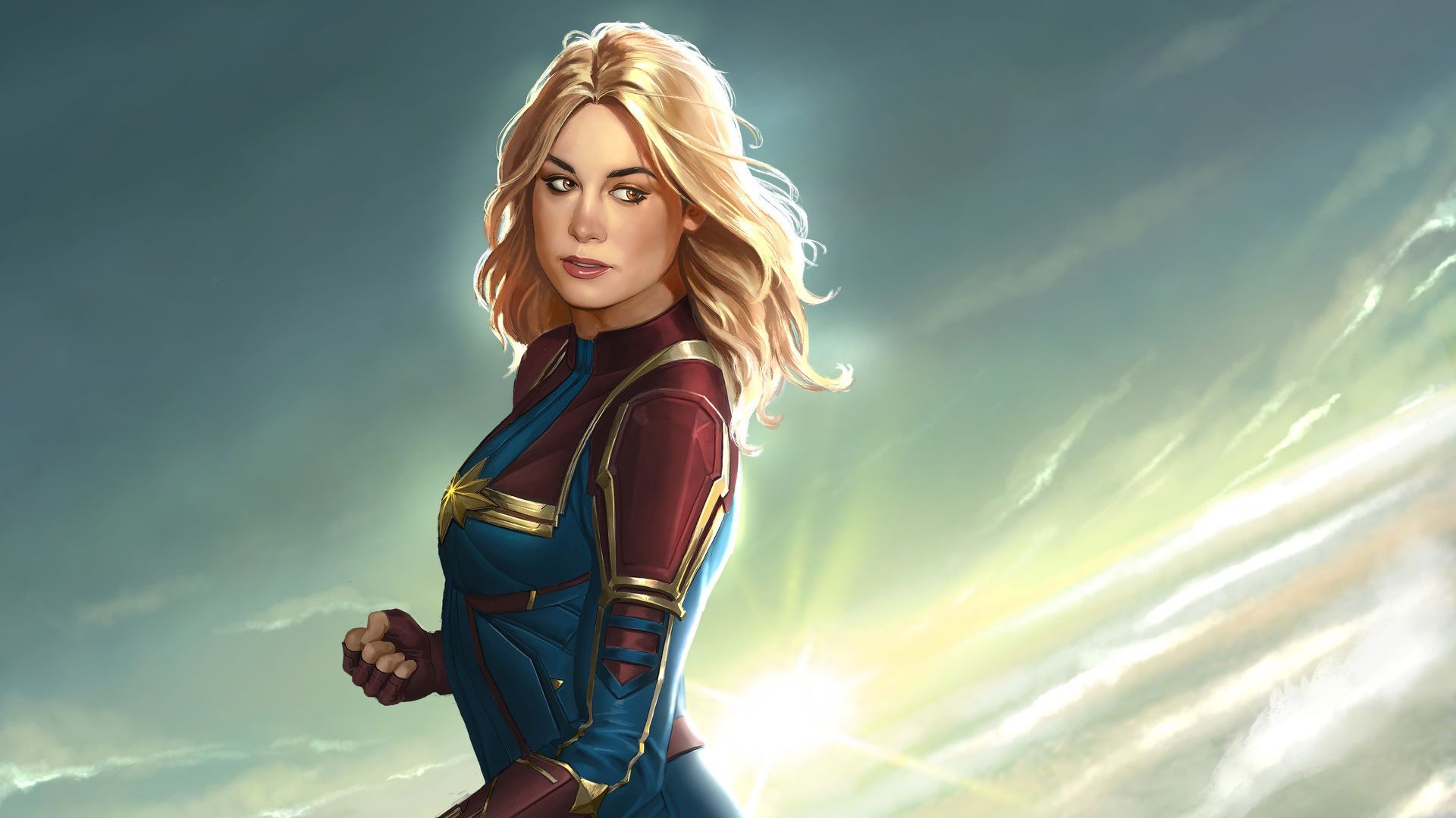 Captain Marvel 2019 Poster Wallpaper with high-resolution 1920x1080 pixel. You can use this poster wallpaper for your Desktop Computers, Mac Screensavers, Windows Backgrounds, iPhone Wallpapers, Tablet or Android Lock screen and another Mobile device