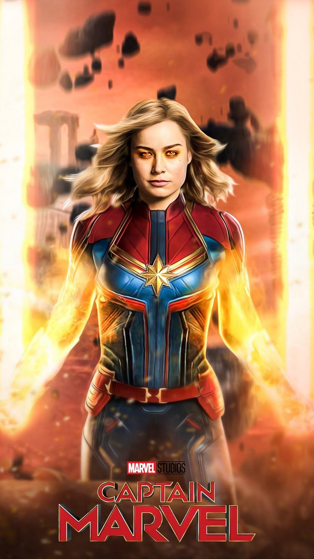 Captain Marvel 2019 iPhone 6 Wallpaper with high-resolution 1080x1920 pixel. You can use this poster wallpaper for your Desktop Computers, Mac Screensavers, Windows Backgrounds, iPhone Wallpapers, Tablet or Android Lock screen and another Mobile device