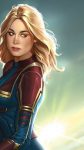 Captain Marvel Animated iPhone 8 Wallpaper