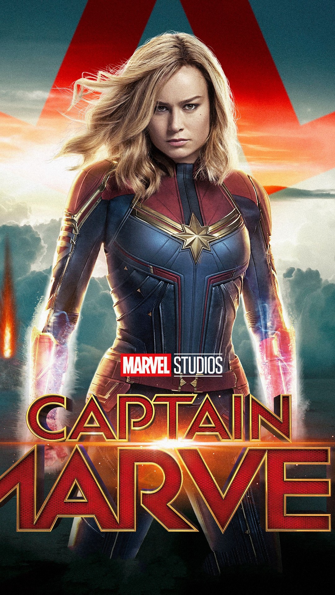 Captain Marvel Wallpaper For Mobile with high-resolution 1080x1920 pixel. You can use this poster wallpaper for your Desktop Computers, Mac Screensavers, Windows Backgrounds, iPhone Wallpapers, Tablet or Android Lock screen and another Mobile device