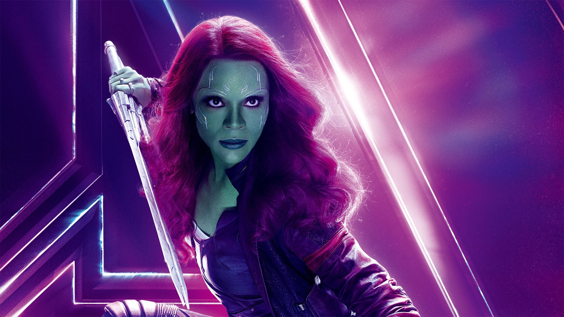 Zoe Saldana Gamora Avengers Endgame Wallpaper HD with high-resolution 1920x1080 pixel. You can use this poster wallpaper for your Desktop Computers, Mac Screensavers, Windows Backgrounds, iPhone Wallpapers, Tablet or Android Lock screen and another Mobile device