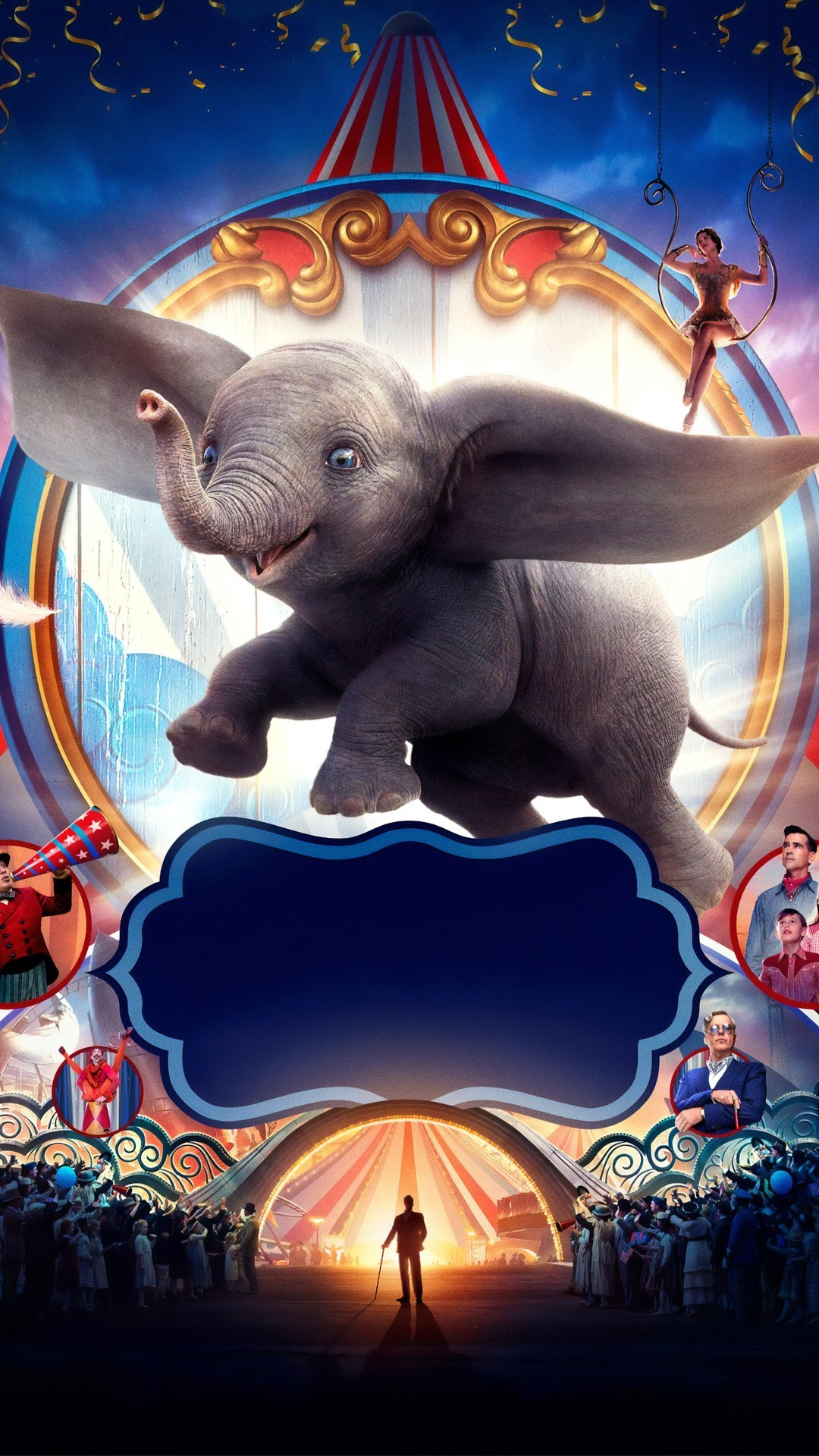 Dumbo Full Movie Poster with high-resolution 1080x1920 pixel. You can use this poster wallpaper for your Desktop Computers, Mac Screensavers, Windows Backgrounds, iPhone Wallpapers, Tablet or Android Lock screen and another Mobile device