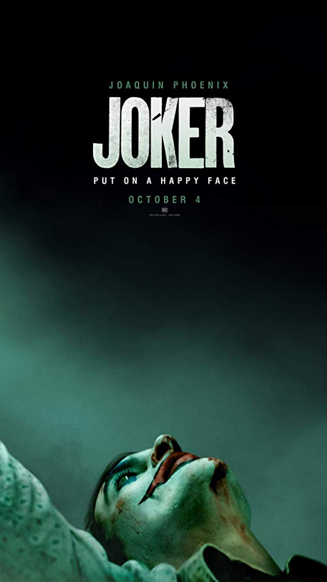Joker 2019 Poster Movie with high-resolution 1080x1920 pixel. You can use this poster wallpaper for your Desktop Computers, Mac Screensavers, Windows Backgrounds, iPhone Wallpapers, Tablet or Android Lock screen and another Mobile device