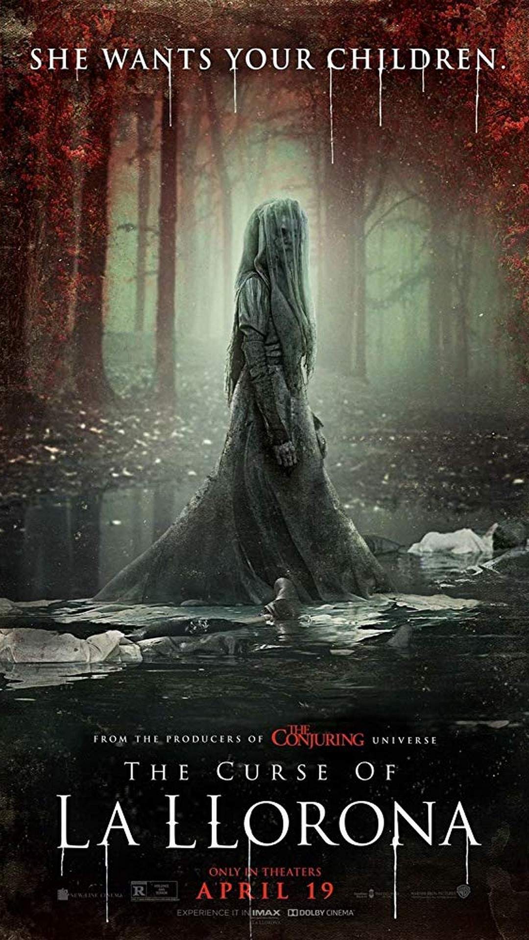 The Curse of La Llorona 2019 Full Movie Poster with high-resolution 1080x1920 pixel. You can use this poster wallpaper for your Desktop Computers, Mac Screensavers, Windows Backgrounds, iPhone Wallpapers, Tablet or Android Lock screen and another Mobile device