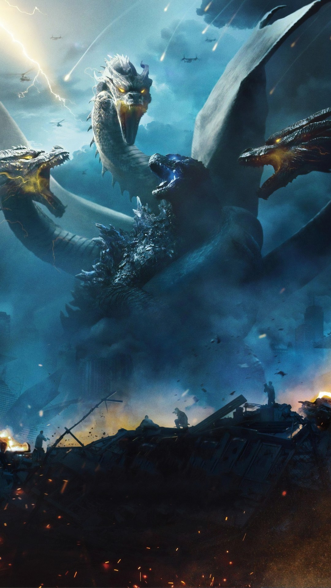 Godzilla King of the Monsters 2019 Full Movie Poster with high-resolution 1080x1920 pixel. You can use this poster wallpaper for your Desktop Computers, Mac Screensavers, Windows Backgrounds, iPhone Wallpapers, Tablet or Android Lock screen and another Mobile device