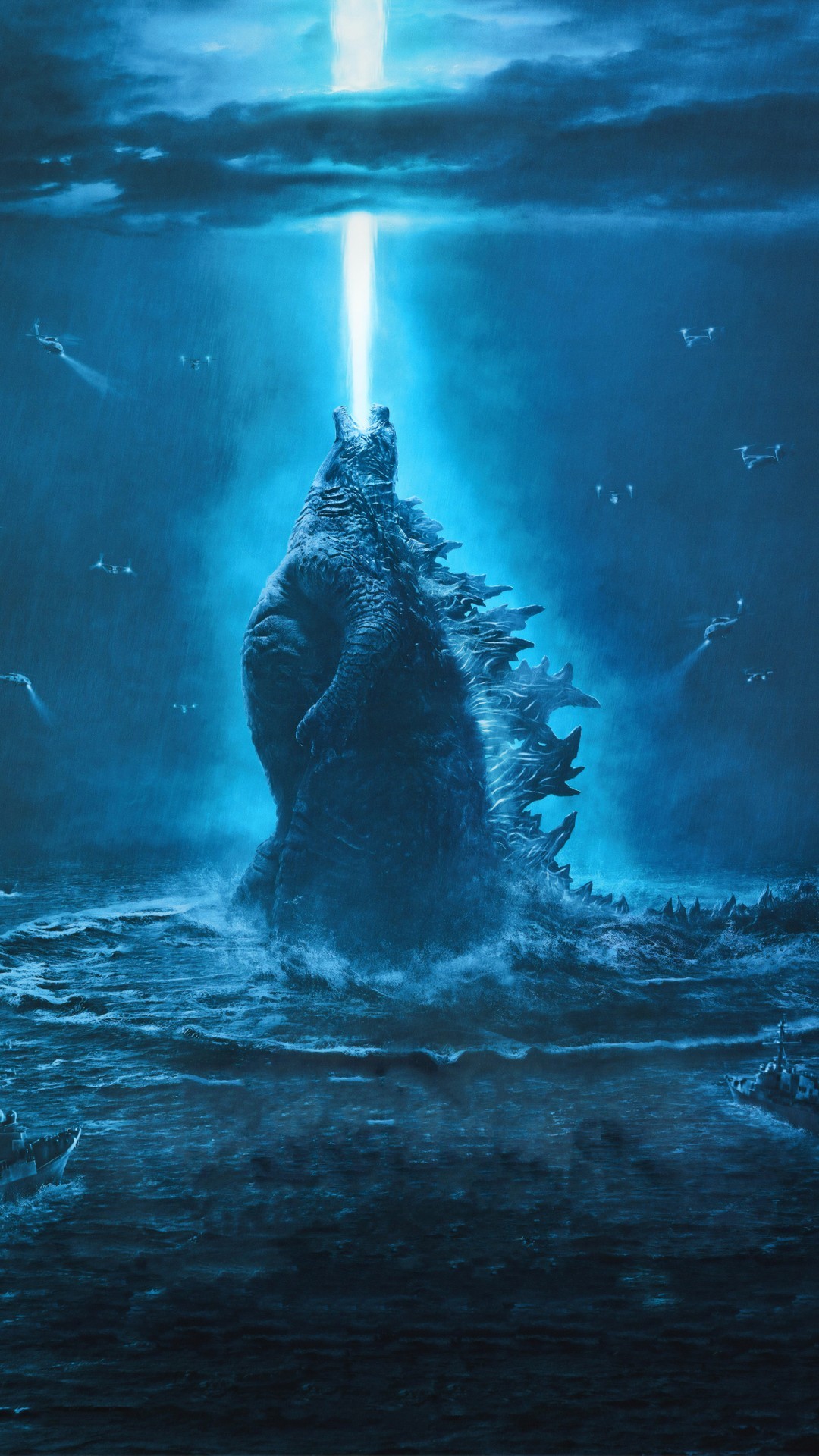 Godzilla King of the Monsters Movie Poster with high-resolution 1080x1920 pixel. You can use this poster wallpaper for your Desktop Computers, Mac Screensavers, Windows Backgrounds, iPhone Wallpapers, Tablet or Android Lock screen and another Mobile device