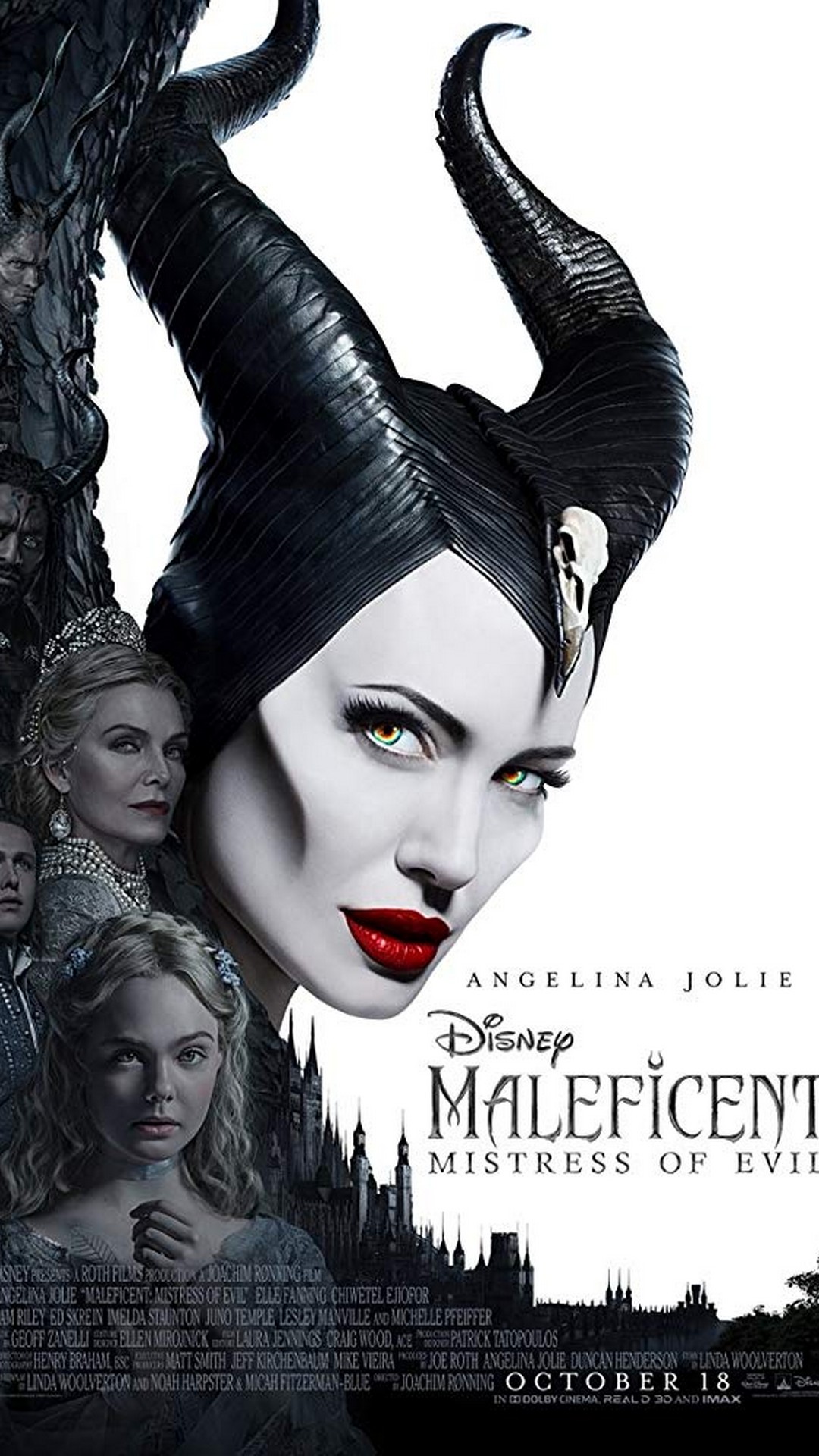 Maleficent Mistress of Evil iPhone X Wallpaper with high-resolution 1080x1920 pixel. You can use this poster wallpaper for your Desktop Computers, Mac Screensavers, Windows Backgrounds, iPhone Wallpapers, Tablet or Android Lock screen and another Mobile device