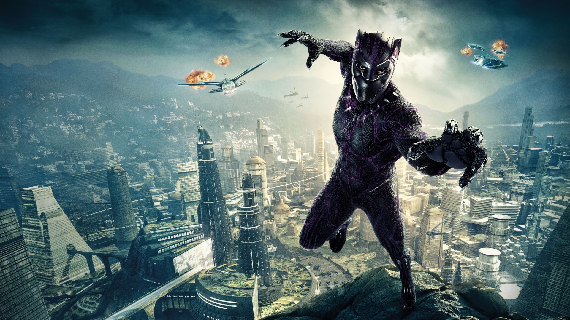 Black Panther Superhero Wallpaper with high-resolution 1920x1080 pixel. You can use this poster wallpaper for your Desktop Computers, Mac Screensavers, Windows Backgrounds, iPhone Wallpapers, Tablet or Android Lock screen and another Mobile device