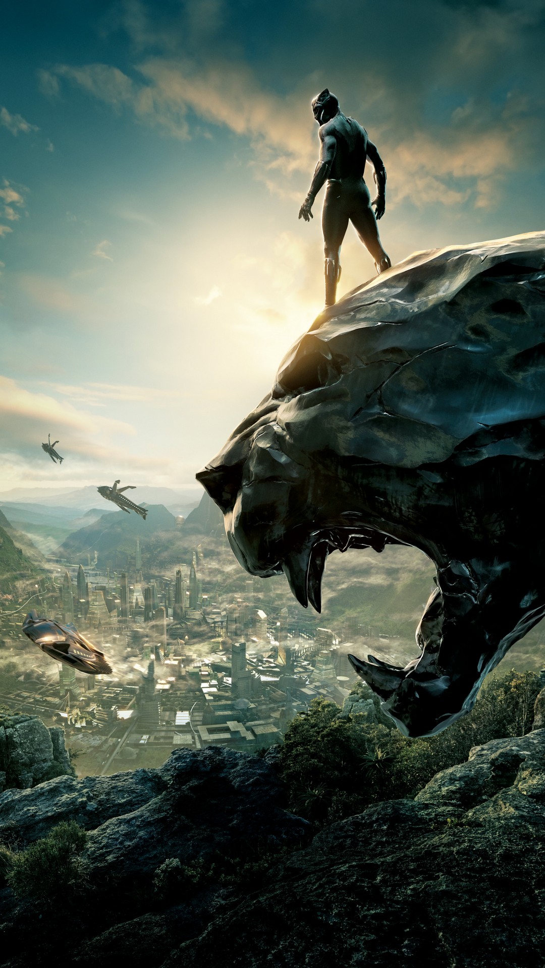 Black Panther Superhero iPhone 8 Wallpaper - 2023 Movie Poster Wallpaper HD
